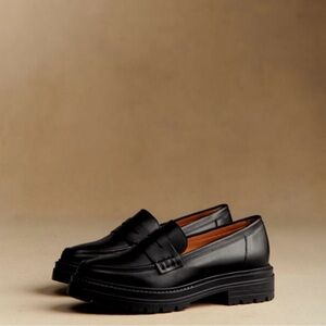 Sezane Albane Loafers Black Size UK 38